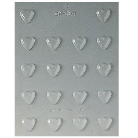 Decor Inimioare Ø 2.3cm - Matrita Plastic Ciocolata [0]