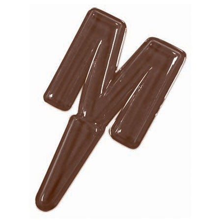 Decor Litere A-M - Matrita Plastic Ciocolata [2]