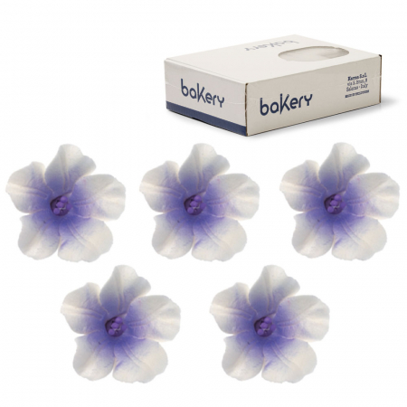 Flori din Zahar - Flori comestibile Azalee Alb - Violet din zahar