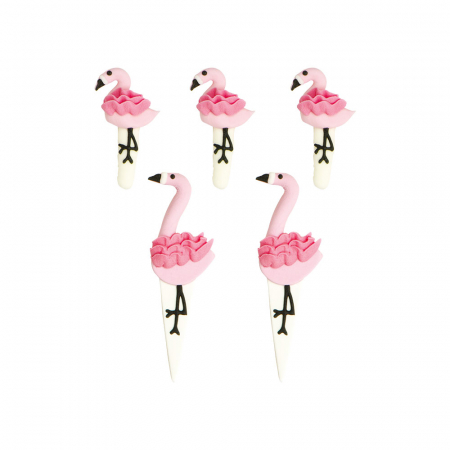 Decor Zahar - Figurine Flamingo Ø 2.5 si 4 cm, 5 buc [1]