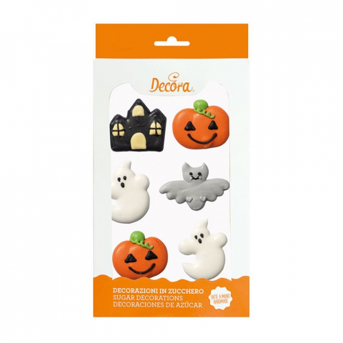 Figurine din Zahar - Decor Zahar - Figurine Halloween Fantasy Ø 3.5 cm, 4 modele, 6 buc