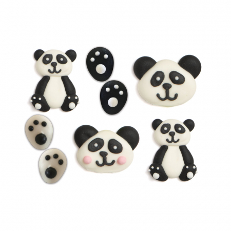 Decor Zahar - Figurine Panda Ø 1.5 - 4 cm, 4 modele, 8 buc [1]