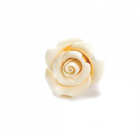 Decoratiuni Comestibile, Decor Tort - Decor Zahar - Trandafiri Ivoriu Ø 5 cm, 24 buc
