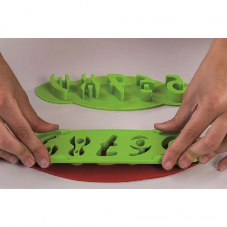 Cofetarie - Ustensile - Bare Decupare cu Extractor Cifre Ø 4.5 cm, Material Plastic, Set 2 Buc