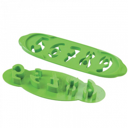 Cofetarie - Ustensile - Bare Decupare cu Extractor Cifre Ø 4.5 cm, Material Plastic, Set 2 Buc