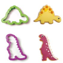 Decupatoare - Dinozauri - Decupatoare Plastic Ø 9 si 10 x H 2.2 cm, Set 2 Buc