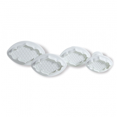 Plachete sau Rame Decor 2 Modele, Ø 6 - 8.5 cm -Decupatoare cu Extractor, Set 12 Buc [3]
