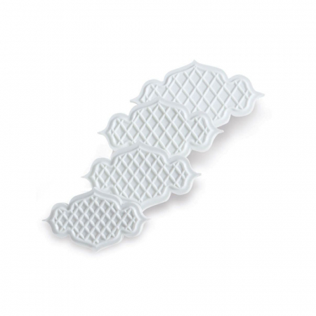 Cofetarie - Ustensile - Plachete sau Rame Decor 2 Modele, Ø 6 - 8.5 cm -Decupatoare cu Extractor, Set 12 Buc