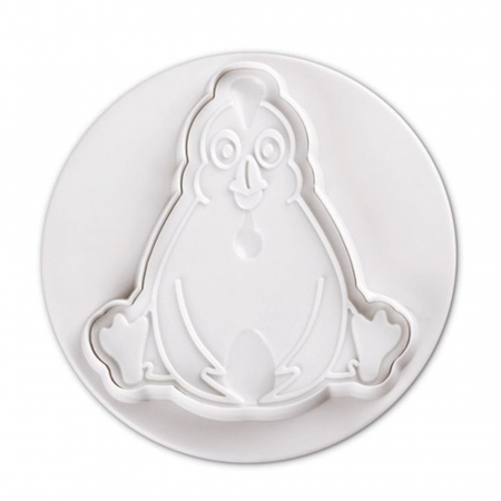 Cofetarie - Ustensile - Funny Animals - Decupatoare Plastic cu Extractor Ø 8 cm, Set 4 Buc