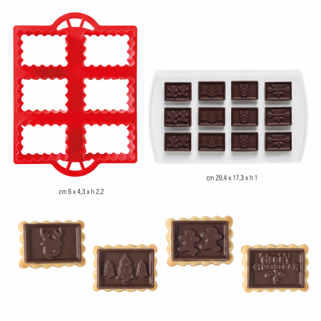 Decupatoare Plastic Craciun - Decor Biscuiti, 6 x 4.3 x H 2.2 cm, 2 buc  [2]