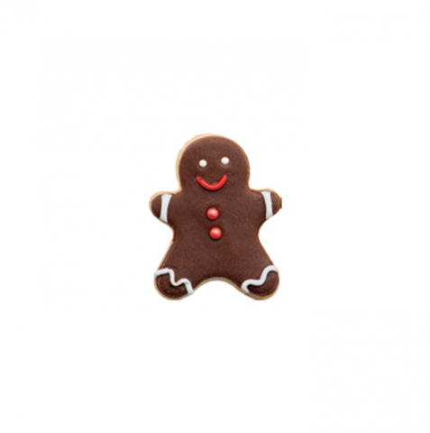 Decupatoare Sezon - Decupatoare Plastic Craciun - Gingerman, Ø 3.5 x H 2.2 cm