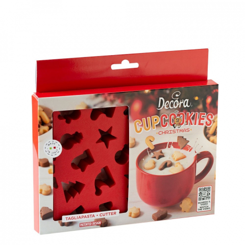Decupatoare Sezon - Decupatoare Plastic Craciun - Mini Fursecuri 1.8 - 3 x 2.8 x H 1.2 cm