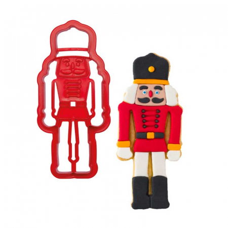 Cofetarie - Ustensile - Decupatoare Plastic Craciun - Soldatel Nutcracker 13 x 5.5 x H 2 cm