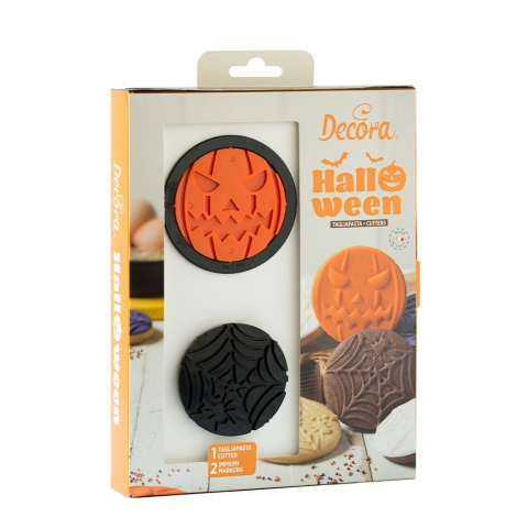 Decupatoare Sezon - Decupatoare Plastic Halloween - Decor Biscuiti, Ø 6.5 x H 2.2 cm, 3 buc
