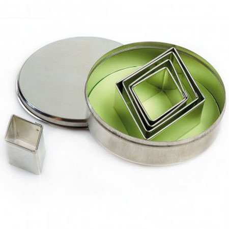 Decupatoare Forme Standard - Romb - Decupatoare Inox Ø 5 - 11.5 x H 3 cm, Cutie 5 Buc