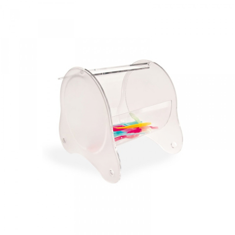 Cofetarie - Ustensile - Dispenser Lingurite, Plexiglas Transparent, 24.5 x 19.5 x H 22 cm