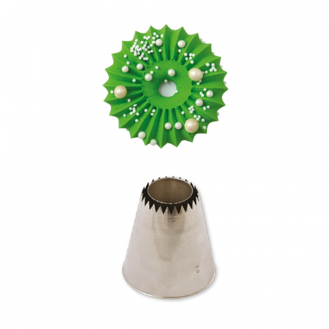 Duiuri si Sprituri Decorare - Dui / Sprit Inox, Model Rozeta Inchisa, Ø 3 x H 6 cm