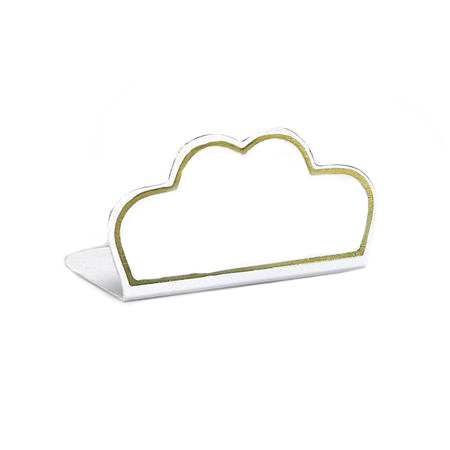 Etichete Produs si Pret - Etichete Pret Material Plastic Alb, Contur Auriu, 7.5 x 4 cm, Set 15 buc