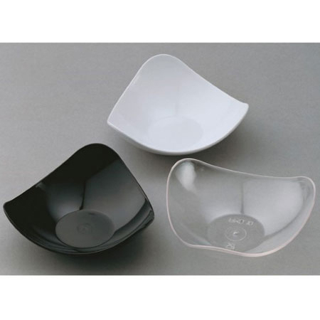 Farfuriute Blow Ø 8.5 x H 3 cm, Plastic Negru, Set 100 Buc [2]