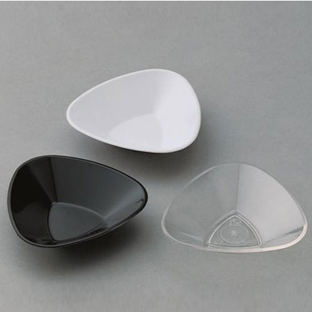 Accesorii Candy Bar, Bufet, Catering - Farfuriute Single Ø 6.5 x H 1.5 cm, Plastic Transparent, Set 100 Buc