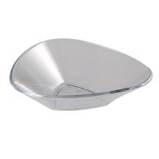 Accesorii Candy Bar, Bufet, Catering - Farfuriute Single Ø 6.5 x H 1.5 cm, Plastic Transparent, Set 100 Buc