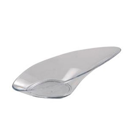 Accesorii Candy Bar, Bufet, Catering - Farfuriute Wing 10 x 5 x H 3 cm, Plastic Transparent, Set 100 Buc