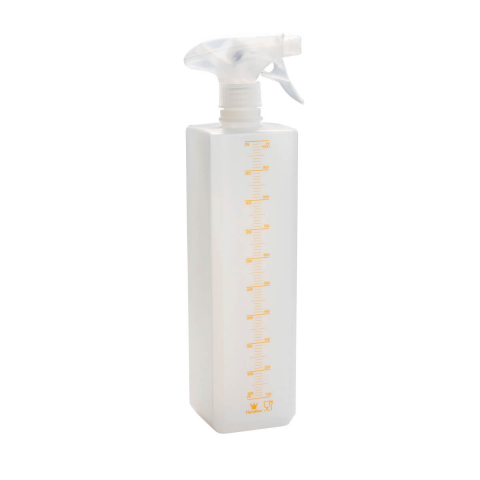 Cani, Dispensere, Boluri, Scafe - Flacon gadat 1 Litru cu Pulverizator pentru Apa sau Siropuri, 7 x 7 x H 30 cm