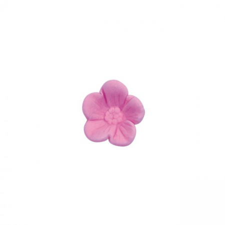 Ustensile Decor Pasta de Zahar - Floare de Cires - Decupator Inox si Mulaj Silicon Ø 2.5 cm, Set 2 Buc