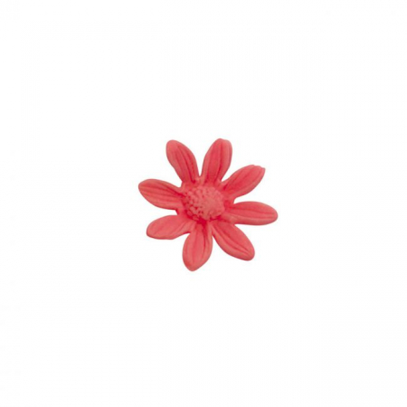 Ustensile Decor Pasta de Zahar - Margareta Mica - Decupator Inox si Mulaj Silicon Ø 2.5 cm, Set 2 Buc
