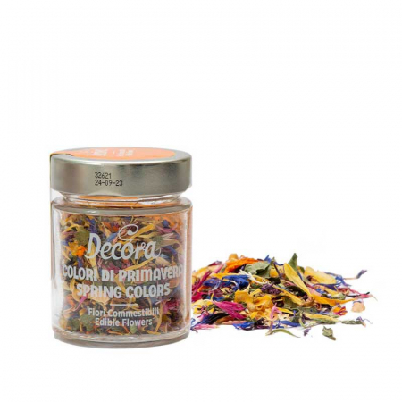 Flori, Fructe deshidratate, Liofilizate - Flori Comestibile Mix Culori de Primavara 4 g