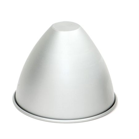 Forme, Tavi Coacere - Forma 3D Coacere Tort Conic / Rochie Papusa, Ø 13.5 x 4.5 x H 11.5 cm, Aluminiu Anodizat