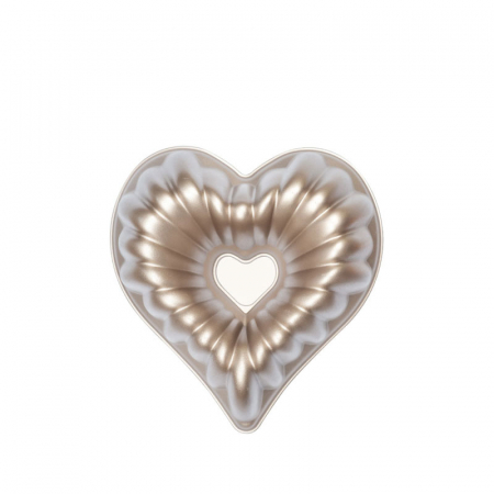 Forme, Tavi Coacere - Forma Coacere Inima Mini Beatrice 16 x 16 x H 6 cm, Aluminiu Antiaderent