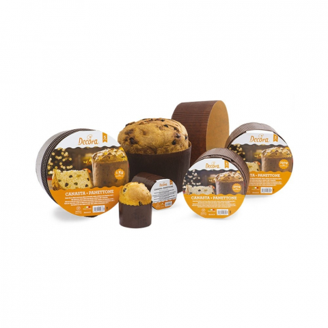 Forma Coacere Panettone Ø 7 x H 6 cm - 100 gr, Carton Termorezistent [3]
