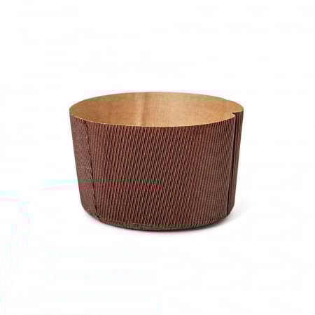 Cofetarie - Ustensile - Forma Coacere Panettone Ø13xH9.5cm - 500 gr, Carton Termorezistent, Set 5 Buc
