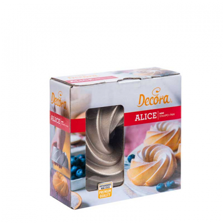 Cofetarie - Ustensile - Forma Coacere Rotunda Mini Alice Ø 10 x H 5 cm, Aluminiu Antiaderent