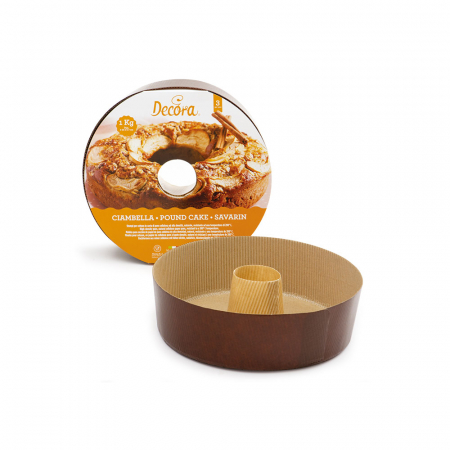 Forme, Tavi Coacere - Forma Coacere Rotunda Ø22xH7cm - 1 Kg, Carton Termorezistent, Set 3 Buc