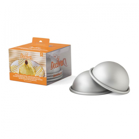Forme, Tavi Coacere - Forma Coacere Semisfera, Ø 10 x H 5.2 cm, Aluminiu Anodizat, 3 buc