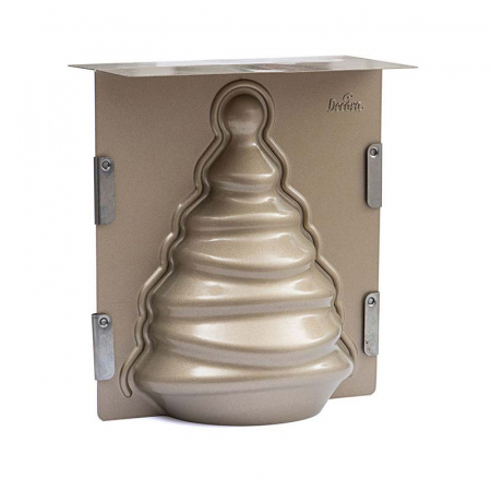 Forme, Tavi Coacere - Forma Copt 3D Brad Craciun 15 x 10 x H 20 cm, Aluminiu Antiaderent