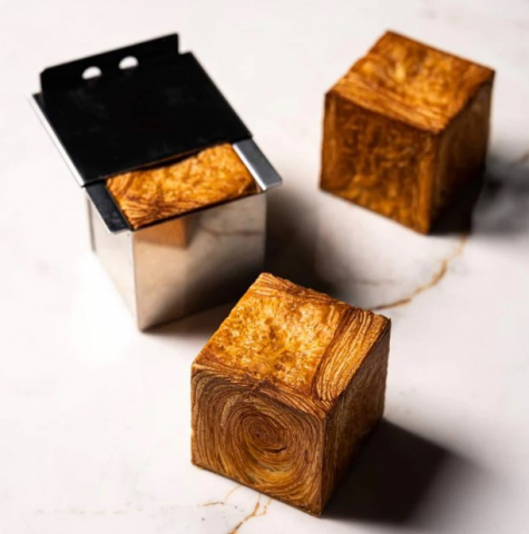 Cofetarie - Ustensile - Forma Inox Coacere / Congelare produse - Model Cub 7 x 7 x H 7 cm