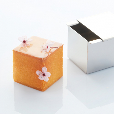 Cofetarie - Ustensile - Forma Inox Coacere Produse Model Geometric Cub Mediu 7 x 7 x H 7 cm, vol. 342 ml