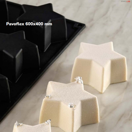 Forme 60x40cm Monoportii, Mignon - Forma Pavoflex 60x40cm Stea 8x8xh4cm, 24 cavitati, 100 ml