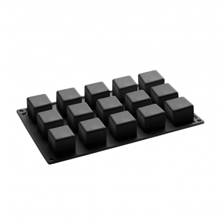 Forme de Silicon Cofetarie - Forma Pavoflex Cube40time 15 cavitati, 3.4 x 3.4 x H 3.4 cm, 40 ml