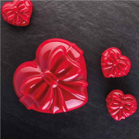 Forme 30x40cm Monoportii, Mignon - Forma Pavoflex Inima 30x40 cm Cadeau 7.3 x 6.6 x H 3.6 cm, 90 ml, 12 cavitati
