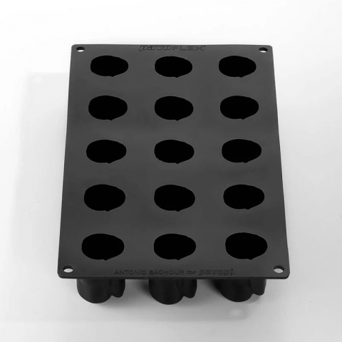 Forme de Silicon Cofetarie - Forma Pavoflex Romance40time 15 cavitati, Ø 4 x H 4.5 cm, 40 ml