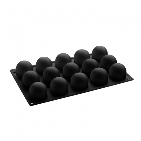 Forme de Silicon Cofetarie - Forma Pavoflex Sphere40time 15 cavitati, Ø 4.3 x H 3.9 cm, 40 ml
