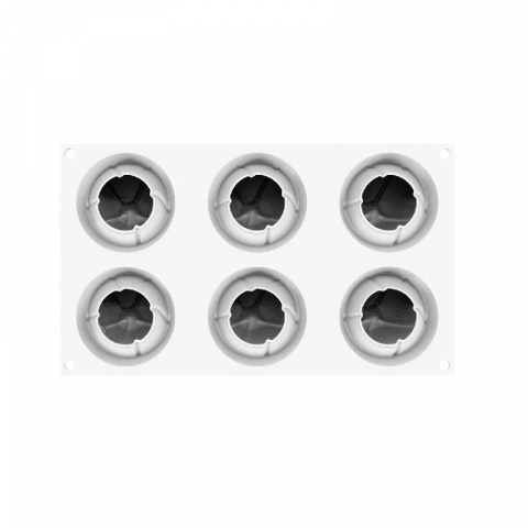 Forma Silicon Atome 120 Ø 6.3 x H 5.5 cm, 6 cavitati x 120 ml [3]