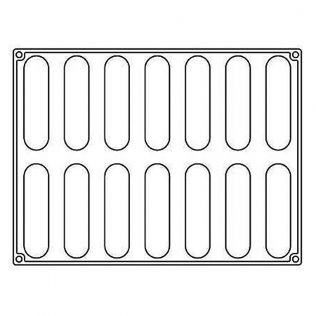Forme 30x40cm Monoportii, Mignon - Forma Silicon Bachour, Monoportii Confy, 12.8 x 3 x h 2.8 cm, 90 ml, 14 cavitati