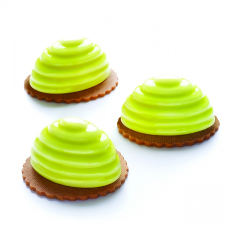 Forme de Silicon Cofetarie - Forma Silicon Bachour, Monoportii Polly, Ø 6.5 x h 5 cm, 90 ml, 12 cavitati