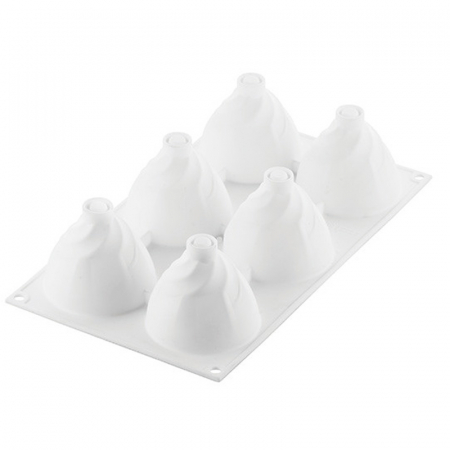 Forme de Silicon Cofetarie - Forma Silicon Chantilly Ø 7.3 x H 6.5 cm, 6 cavitati, 120 ml