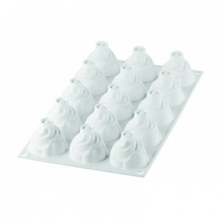 Forme de Silicon Cofetarie - Forma Silicon Chantilly Mini Ø 4.7 x H 4.2 cm, 15 cavitati, 30 ml